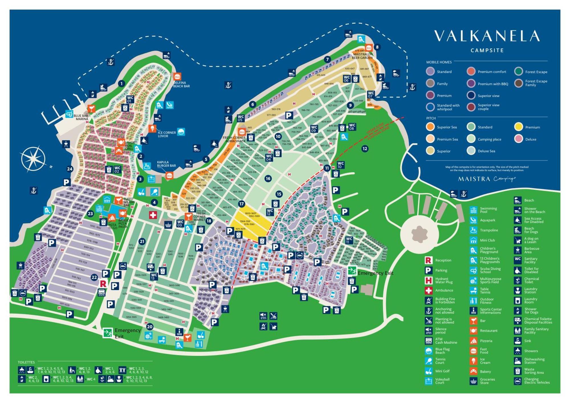 Maistra Camping Valkanela Pitches 冯塔纳 外观 照片